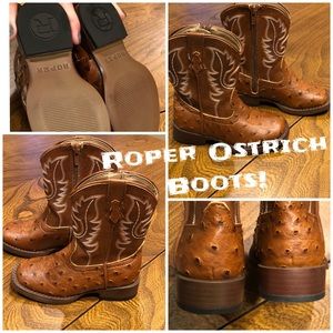 NEW Roper Square-toe Ostrich Boots!
